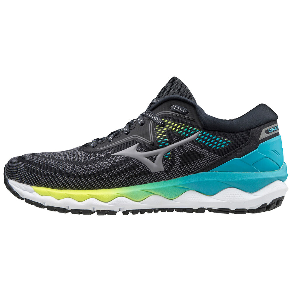 Tenis Para Correr Mizuno Wave Sky 4 Para Mujer Negros/Azules 1904782-QI